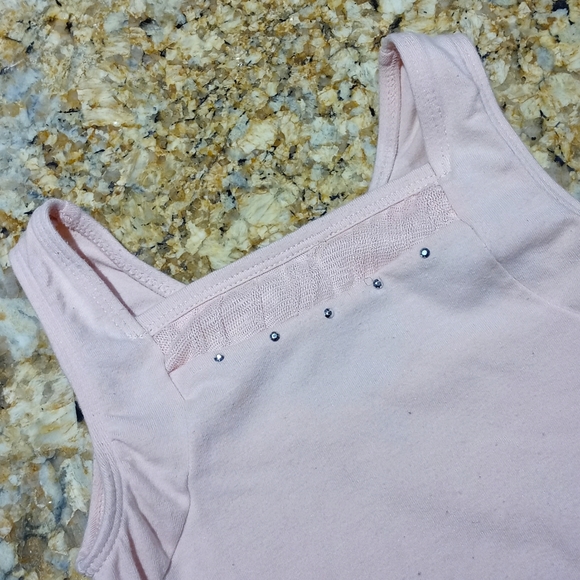 Danskin Leotard Freestyle Ballet Dance Blush Pink Size 4/5 - Picture 2 of 6